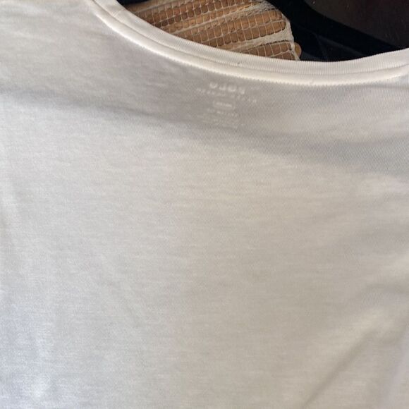 EUC RL cream tee with logo size M custom fit - Picture 4 of 5